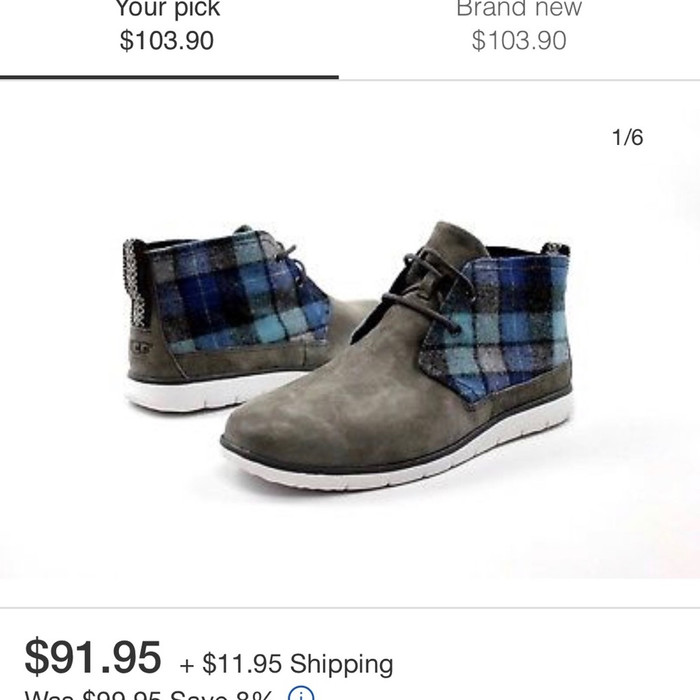 UGG Freamon Surf Plaid Men’s Chukka Boot